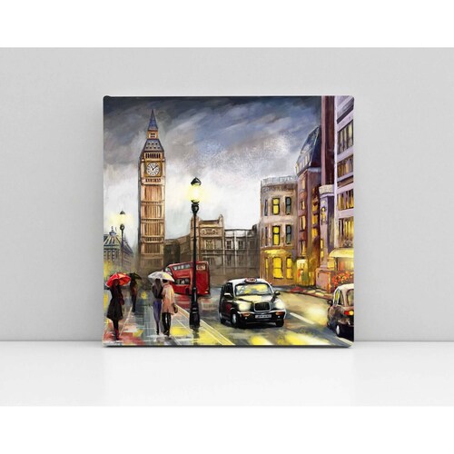Cuadro Decorativo Canvas Arte Calle en Londres 30x30