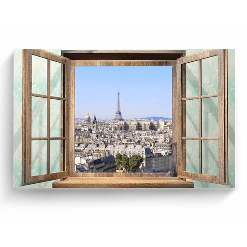 Cuadro Decorativo Canvas Vista a Torre Eiffel 180x120
