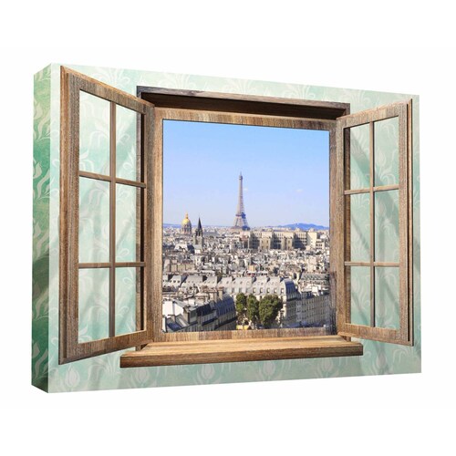 Cuadro Decorativo Canvas Vista a Torre Eiffel 105x70