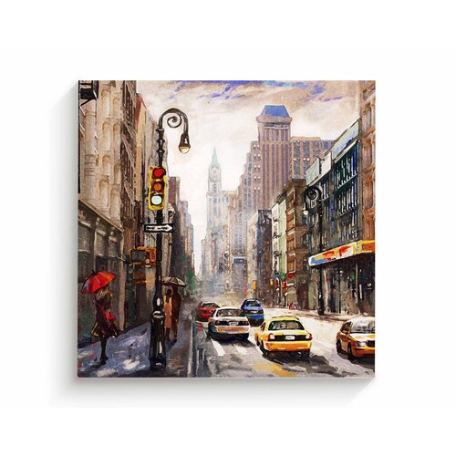 Cuadro Decorativo Canvas Obra de arte NY en Canvas 30x30