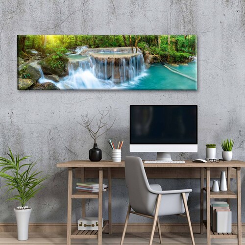 Cuadro Decorativo Canvas Cascada, Tailandia 180x90