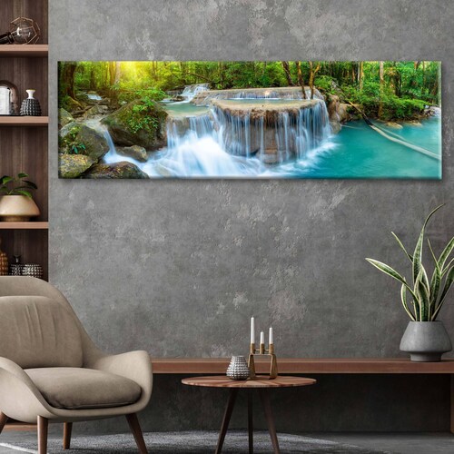 Cuadro Decorativo Canvas Cascada, Tailandia 180x90