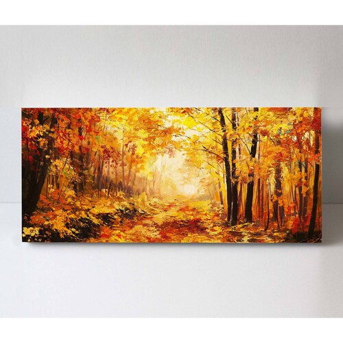 Cuadro Decorativo Canvas Bosque de otoño 160x80