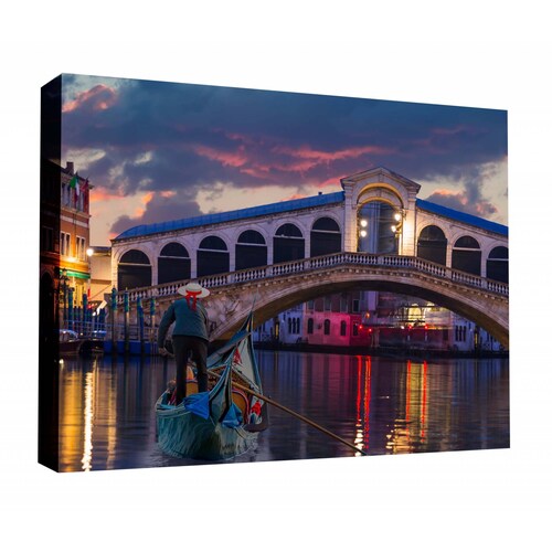 Cuadro Decorativo Canvas Puente Rialto Venecia  45x30