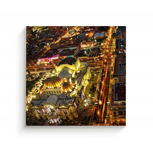 Cuadro Decorativo Canvas Increible Vista de CDMX 50x50