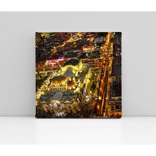 Cuadro Decorativo Canvas Increible Vista de CDMX 50x50