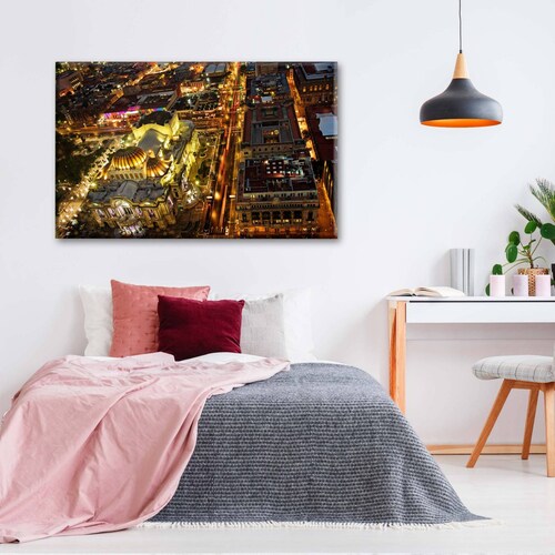 Cuadro Decorativo Canvas Increible Vista de CDMX 75x50