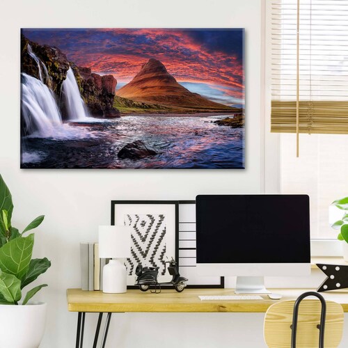 Cuadro Decorativo Canvas Kirkjufell Islandia 180x120