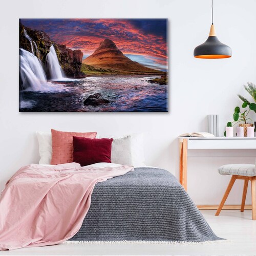 Cuadro Decorativo Canvas Kirkjufell Islandia 180x120