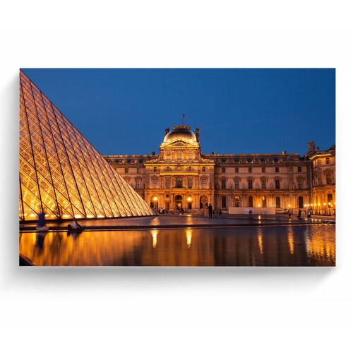 Cuadro Decorativo Canvas Museo Louvre Paris 180x120