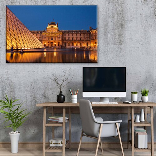 Cuadro Decorativo Canvas Museo Louvre Paris 180x120
