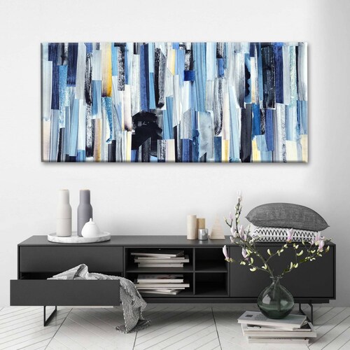 Cuadro Decorativo Canvas Texturas  abstractas 80x40