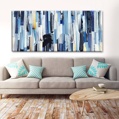 Cuadro Decorativo Canvas Texturas  abstractas 180x90