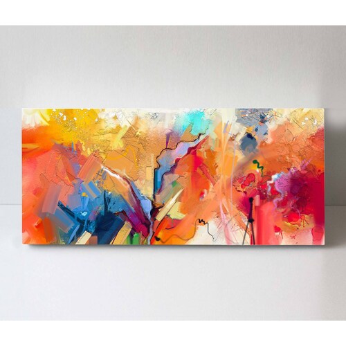 Cuadro Decorativo Canvas Textura moderna al Oleo 180x90