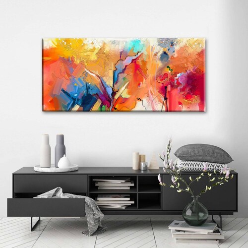 Cuadro Decorativo Canvas Textura moderna al Oleo 180x90