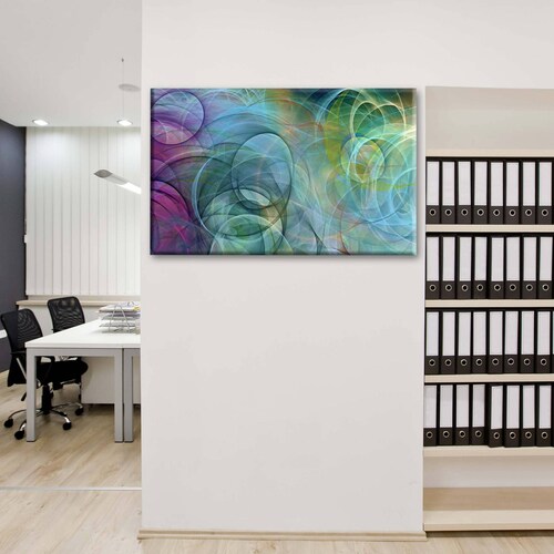 Cuadro Decorativo Canvas Espirales psicodélicos 135x90