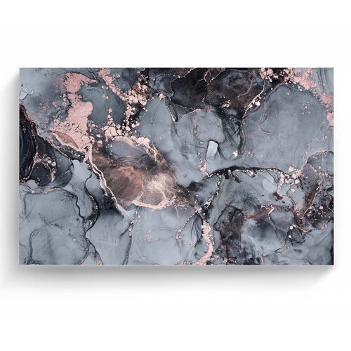 Cuadro Decorativo Canvas Mármol gris y rosa 180x120