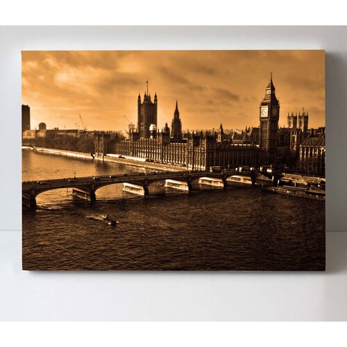 Cuadro Decorativo Canvas Westminster, Londres 45x30