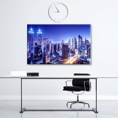 Cuadro Decorativo Canvas Dubai de noche 135x90