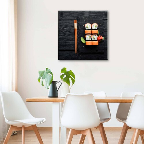 Cuadro Decorativo Canvas sushi tradicional 30x30