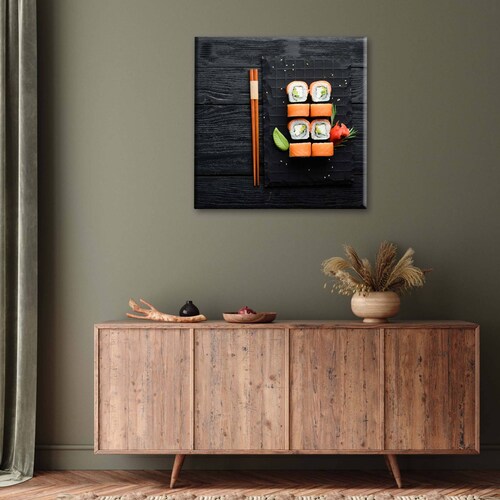 Cuadro Decorativo Canvas sushi tradicional 30x30