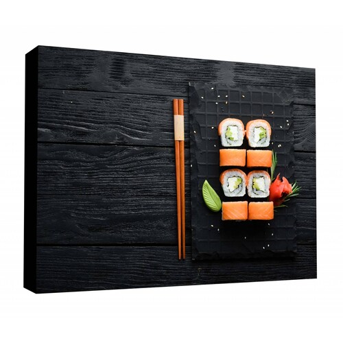 Cuadro Decorativo Canvas sushi tradicional 75x50