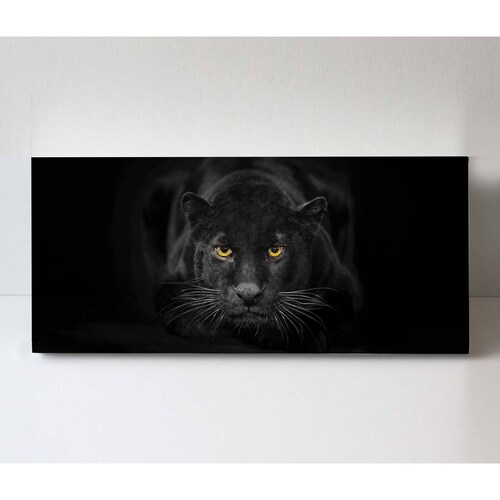 Cuadro Decorativo Canvas Retrato de pantera 160x80