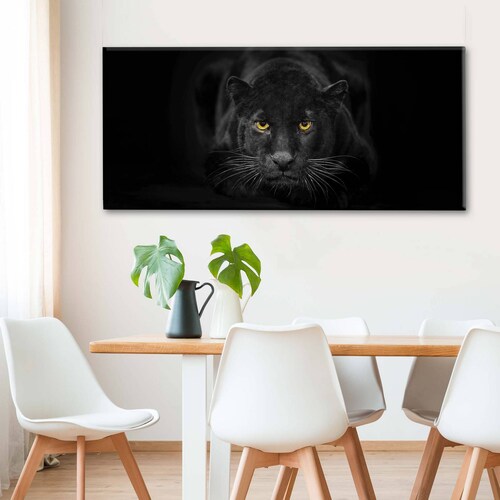 Cuadro Decorativo Canvas Retrato de pantera 160x80