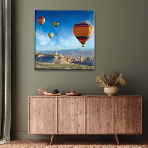 Cuadro Decorativo Canvas Globos aerostáticos, Tur 130x130