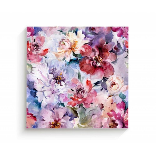 Cuadro Decorativo Canvas Hermosas Flores de peonía 130x130