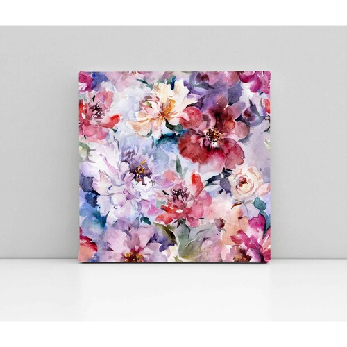Cuadro Decorativo Canvas Hermosas Flores de peonía 130x130