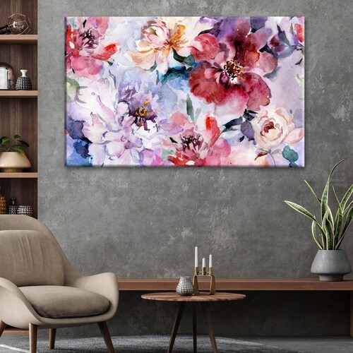 Cuadro Decorativo Canvas Hermosas Flores de peonía 180x120