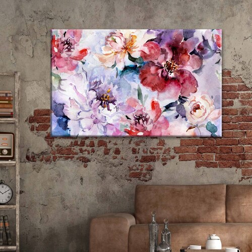 Cuadro Decorativo Canvas Hermosas Flores de peonía 180x120