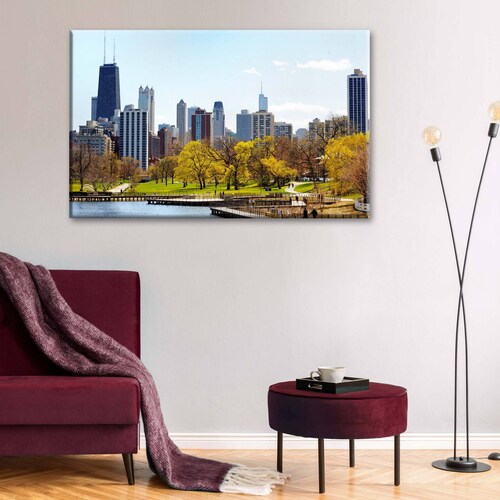 Cuadro Decorativo Canvas Parque Lincoln, Chicago  135x90