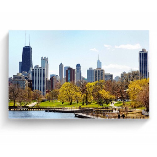 Cuadro Decorativo Canvas Parque Lincoln, Chicago  45x30