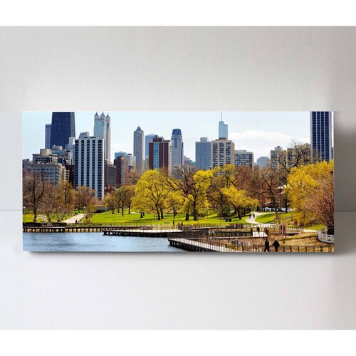 Cuadro Decorativo Canvas Parque Lincoln, Chicago  100x50