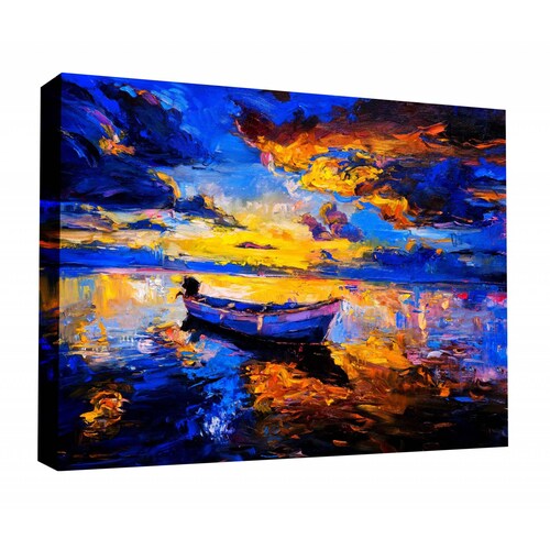 Cuadro Decorativo Canvas Cielo al atardecer óleo 105x70