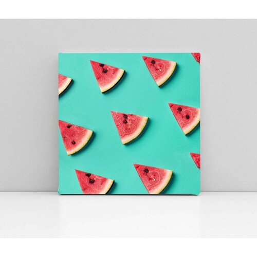 Cuadro Decorativo Canvas Rebanadas de sandías 130x130
