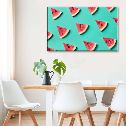 Cuadro Decorativo Canvas Rebanadas de sandías 135x90