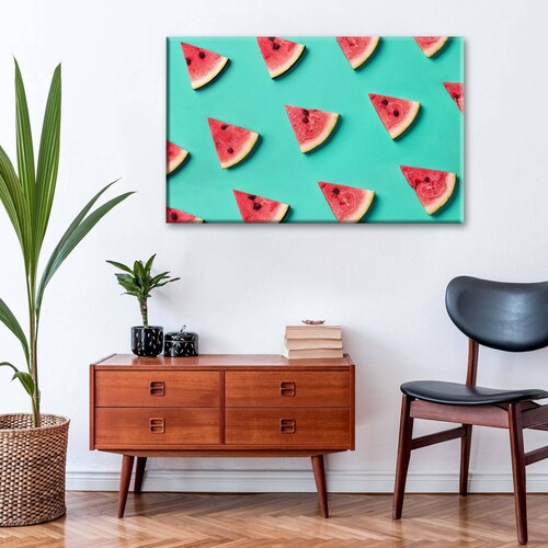 Cuadro Decorativo Canvas Rebanadas de sandías 135x90