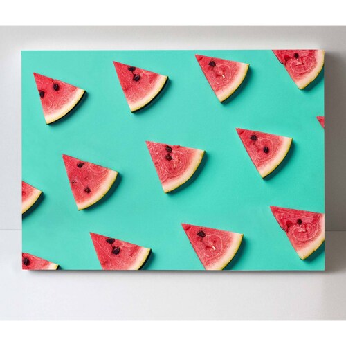 Cuadro Decorativo Canvas Rebanadas de sandías 75x50