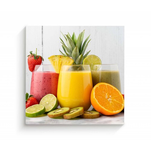 Cuadro Decorativo Canvas Variedad de Jugos 50x50