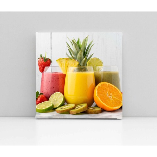Cuadro Decorativo Canvas Variedad de Jugos 50x50