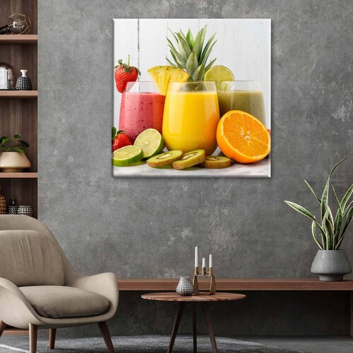 Cuadro Decorativo Canvas Variedad de Jugos 50x50