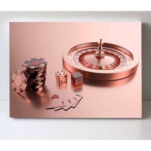 Cuadro Decorativo Canvas Ruleta de Casino  150x100