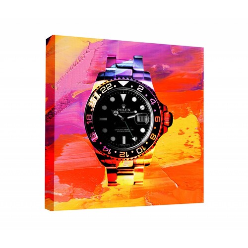 Cuadro Decorativo Canvas Reloj Rolex 50x50