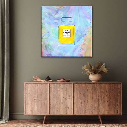 Cuadro Decorativo Canvas Perfume Chanel Nº 8 50x50