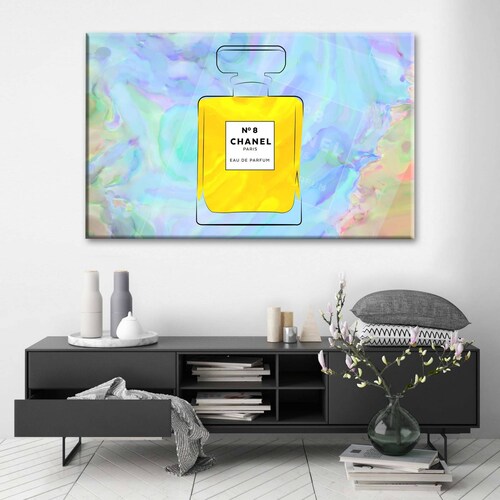 Cuadro Decorativo Canvas Perfume Chanel Nº 8 75x50