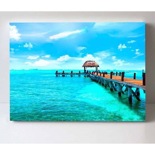 Cuadro Decorativo Canvas Paraiso Exótico  75x50