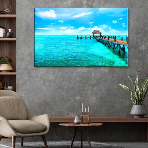 Cuadro Decorativo Canvas Paraiso Exótico  75x50